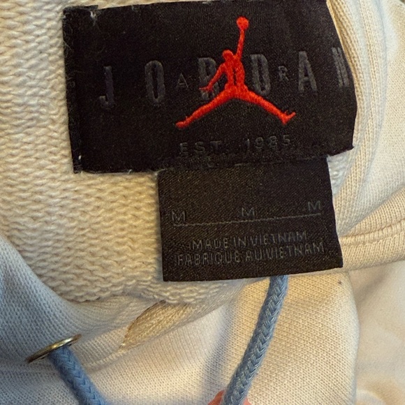 Jordan Cream Hoodie with Logo - Picture 3 of 3